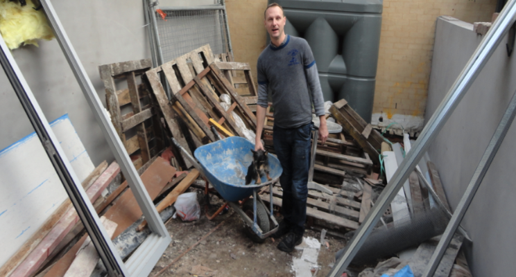 Jason John Byron on a development site